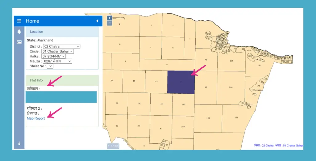 Bhu Naksha Jharkhand (Jharbhoomi Naksha) – Complete Guide to Jharkhand Land Map Online 6 Bhu Naksha Land Map